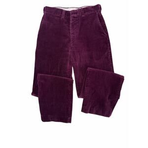 Hunter's Run Vintage Burgundy High Waisted Corduroy Slacks size 27